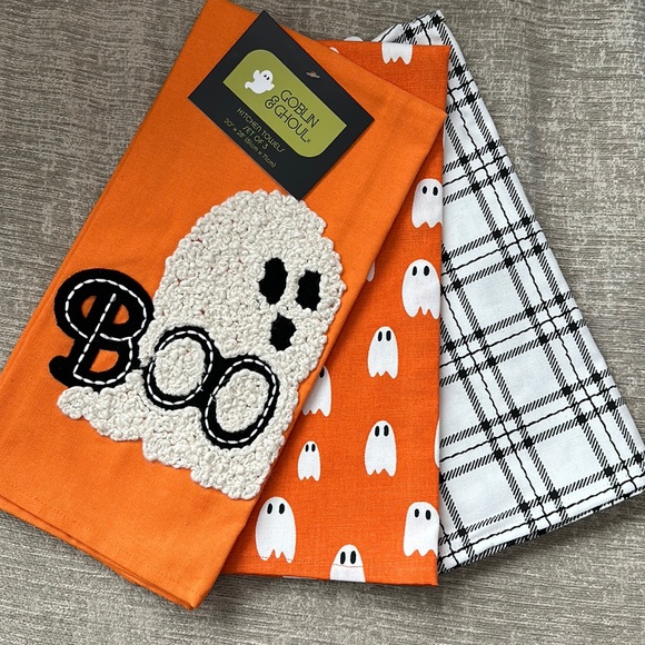 Goblin and Ghoul Other - Ghost Goblin and Ghoul kitchen towel set NWT
